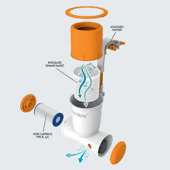 Фильтр-насос для бассейна Bestway Flowclear Skimatic со скиммером, 58462, 2574 л/ч