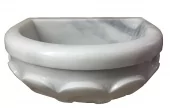Курна для хамама из мрамора ВТН-37 (430х350х200) вес 30 кг