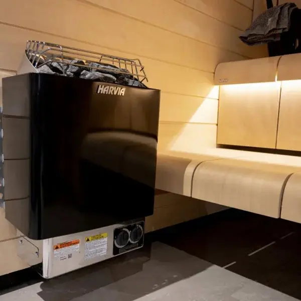 Электрическая печь Harvia Trendi KIP90 Black со встроенным пультом в интернет-магазине WellMart24.com