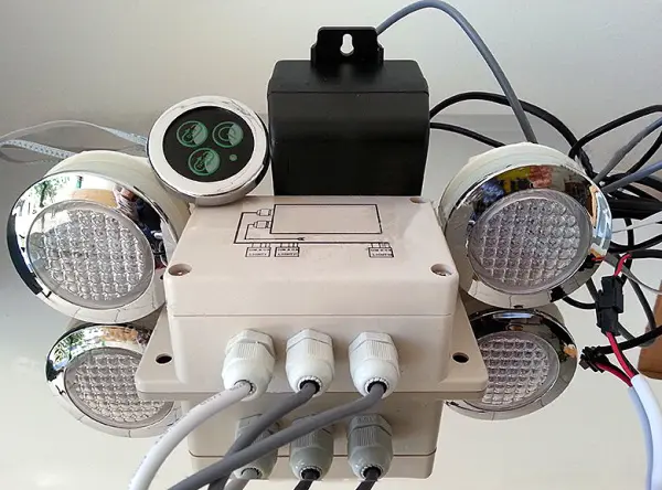 Комплект для хромотерапии Tolo Chrome LED Lights Kit-3, пульт управления, 6 ламп, IP67