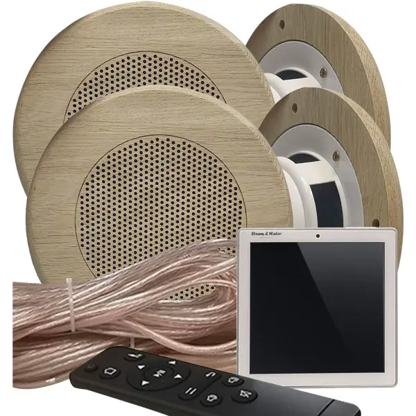 Акустическая система для сауны S&W Sensor Sauna Round 4, White, IP-68 