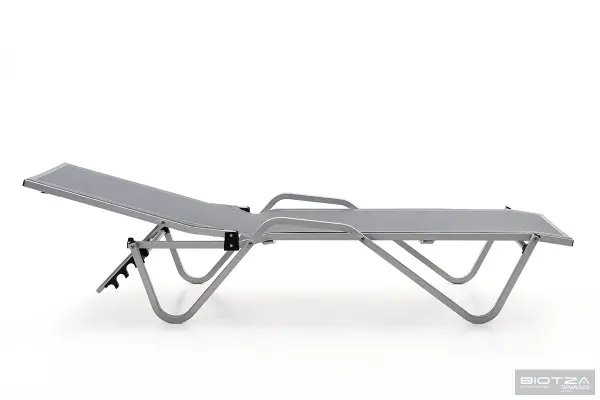 Шезлонг алюминиевый Biotza Hera, gray 198х67x33 см. 