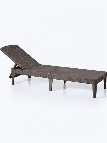 Шезлонг Allibert Jaipur Sun lounger, cappuccino 188x58x29 см