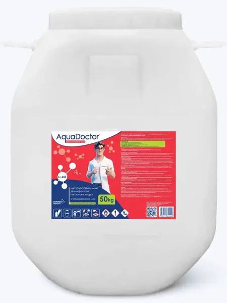 Активный хлор AquaDoctor C-60T в таблетках, 50кг
