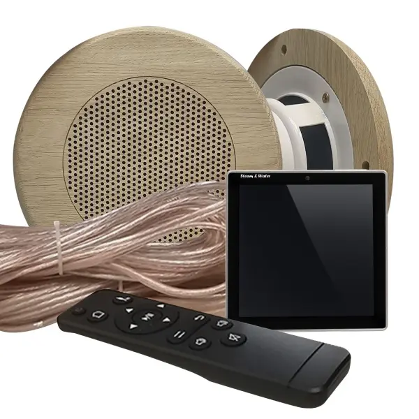 Акустическая система для сауны S&W Sensor Sauna Round 2, Black, IP-68 