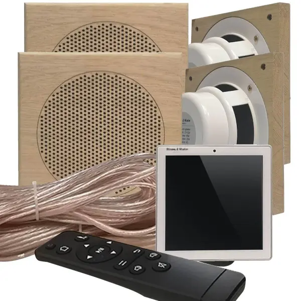 Акустическая система для сауны S&W Sensor Sauna Square 4, White, IP-68 