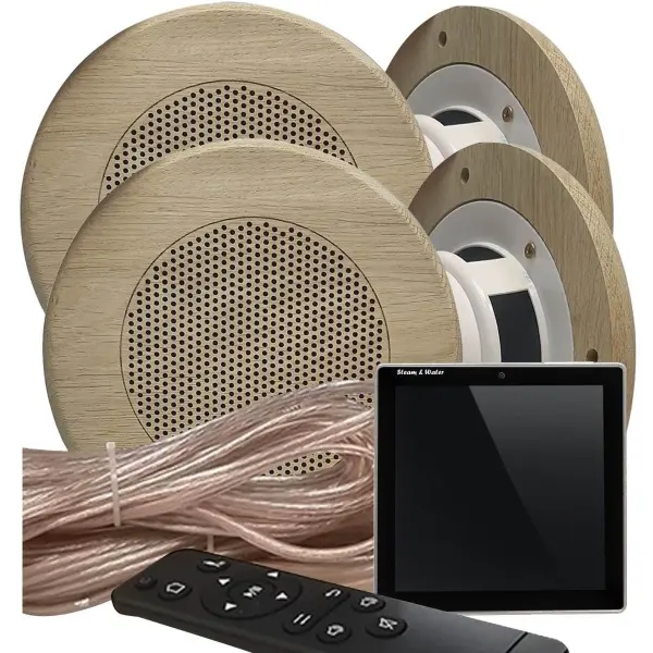 Акустическая система для сауны S&W Sensor Sauna Round 4, Black, IP-68 