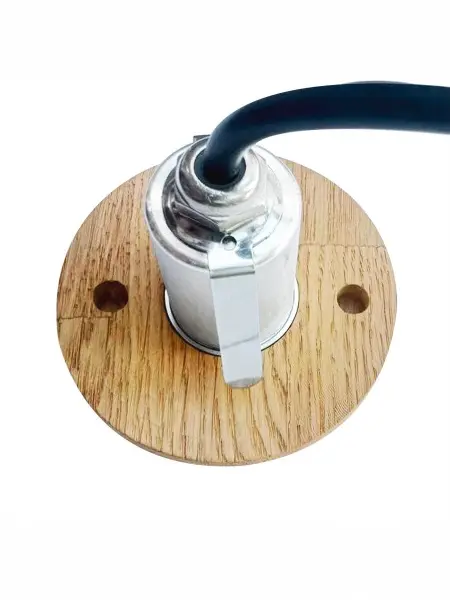 Светодиодный точечный светильник Steam & Water, d=42mm, цвет алюминий, дубовая накладна