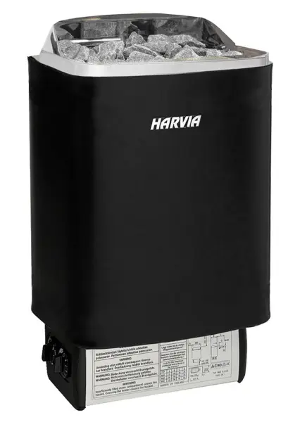 Электрическая печь Harvia SteelTop M45 Black со встроенным пультом в интернет-магазине WellMart24.com