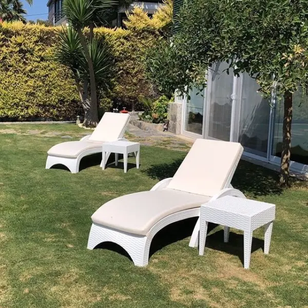 Шезлонг Siesta GS 1009, white 187x73x44 см