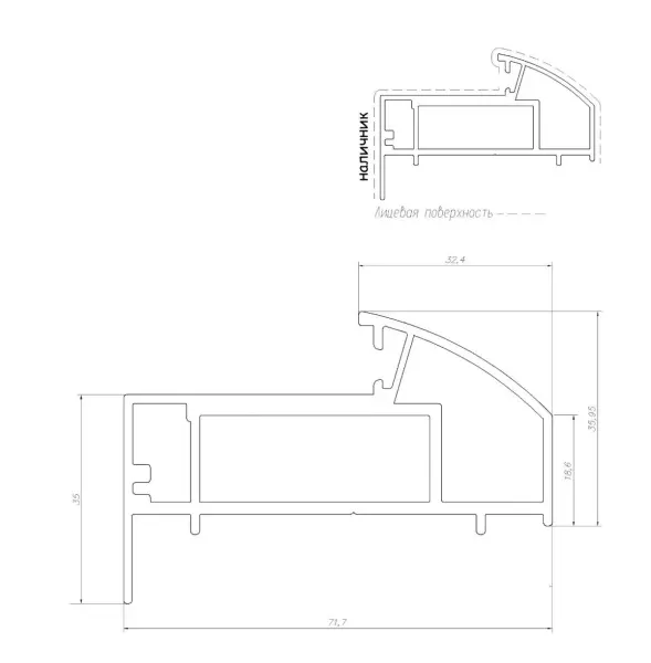 Дверь стеклянная межкомнатная MaybahGlass Classic-1 BC03, 800х2000, бронза