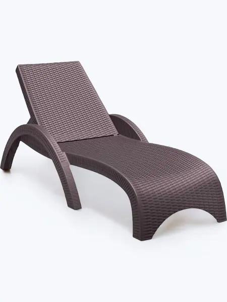 Шезлонг Siesta GS 1009, brown 187x73x44 см