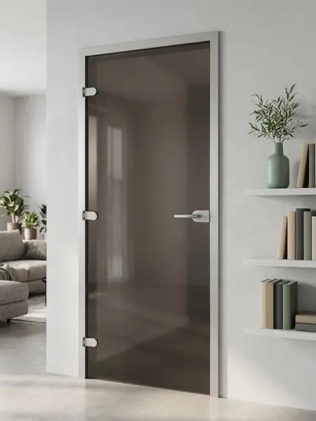 Дверь стеклянная межкомнатная MaybahGlass Classic-1 CC06, 700х2000, серое матовое