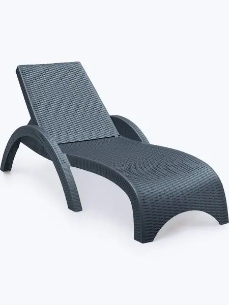 Шезлонг Siesta GS 1009, anthracite 187x73x44 см