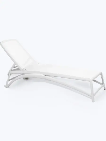 Шезлонг Nardi Atlantico, bianco/bianco 204x70x35 см
