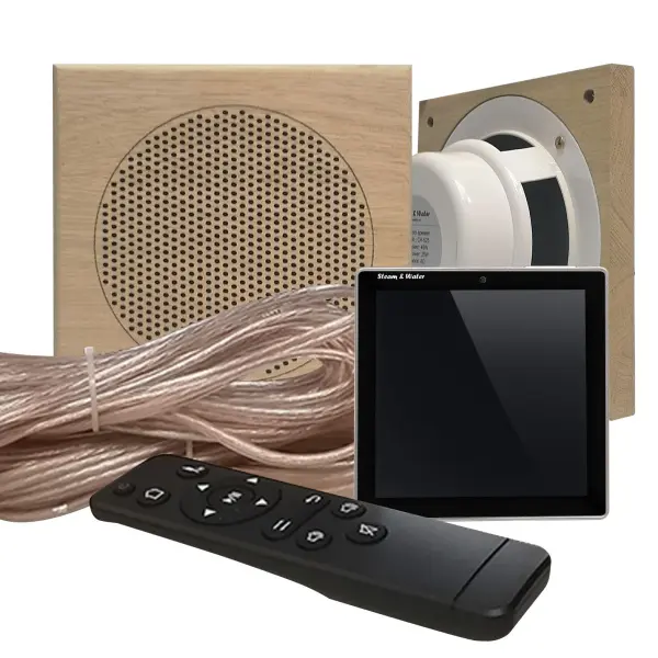 Акустическая система для сауны S&W Sensor Sauna Square 2, Black, IP-68 