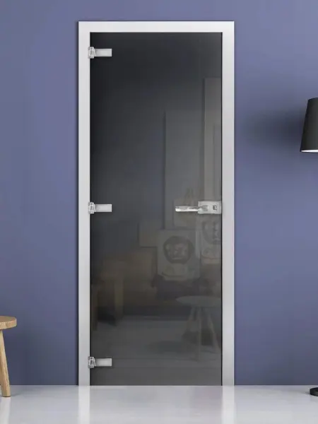 Дверь стеклянная межкомнатная MaybahGlass Premium CP05, 800х2000, серое