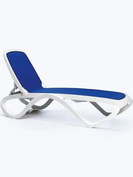 Шезлонг Nardi Omega, blue 194x91x69 см
