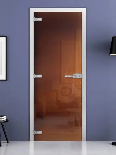 Дверь стеклянная межкомнатная MaybahGlass Premium CP03, 800х2000, бронза