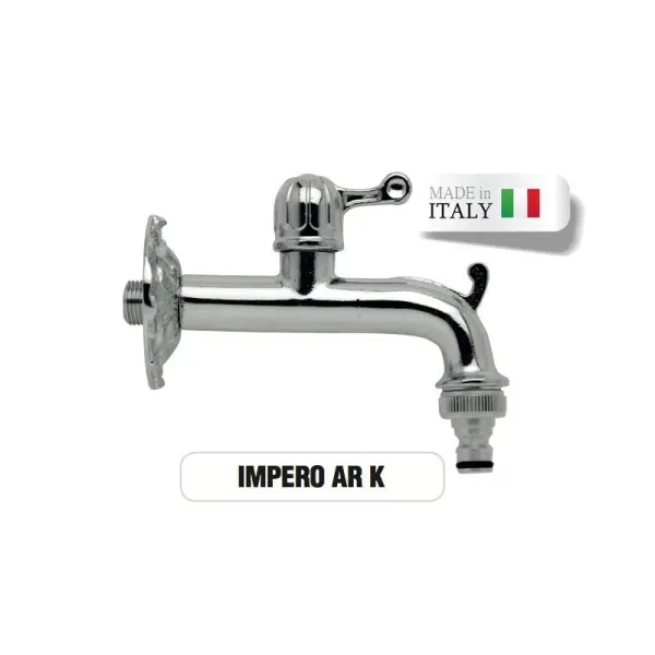 Кран латунный для хамама Morelli Impero Chromato