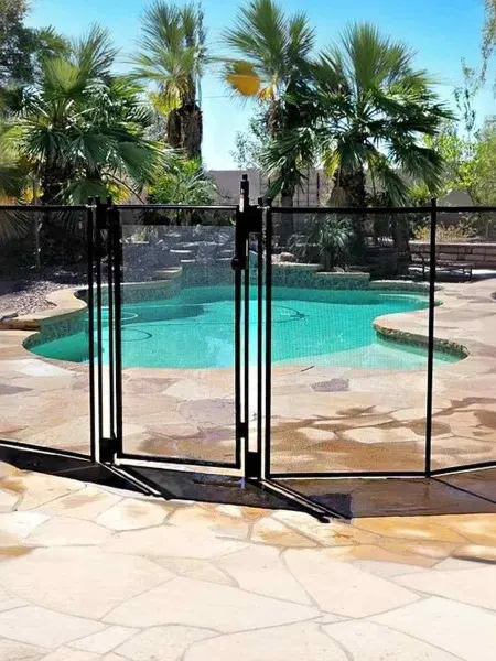 Калитка с замком для ограждения Aquaviva Fence Black