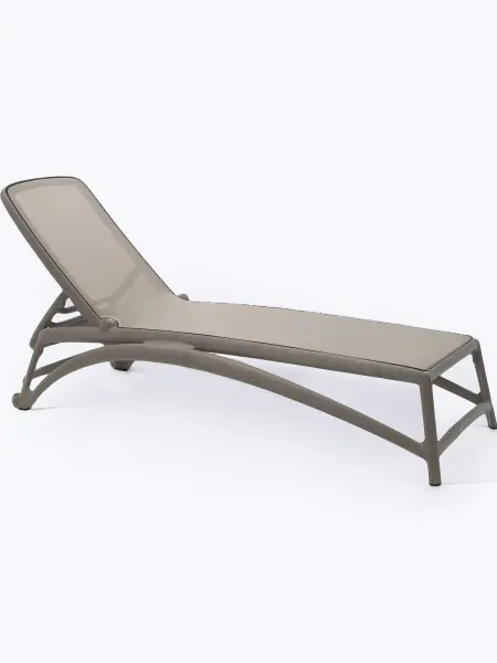 Шезлонг Nardi Atlantico, tortora/tortora 204x70x35 см