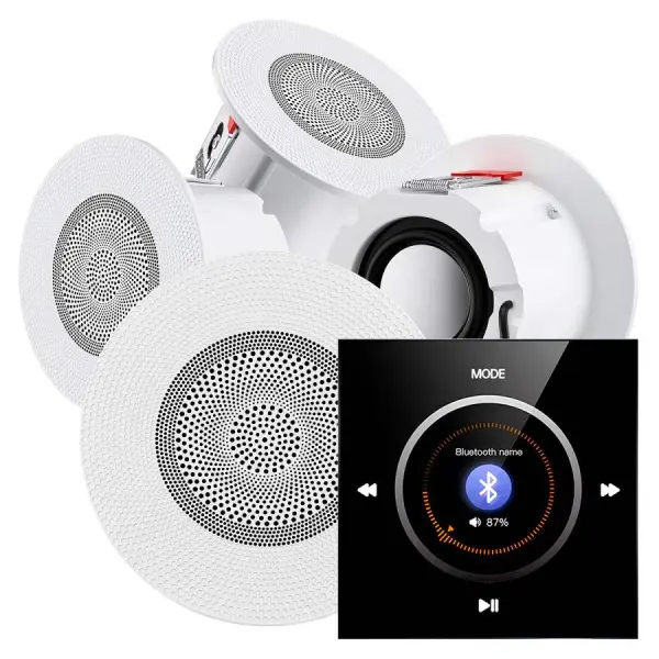 Акустическая система для сауны и хамама S&W Noise Mini-4, Black/White, IP-68
