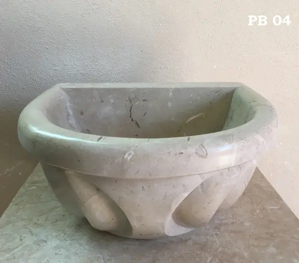 Курна для хамама из мрамора ВТН-04 (430х320х200) вес 30 кг