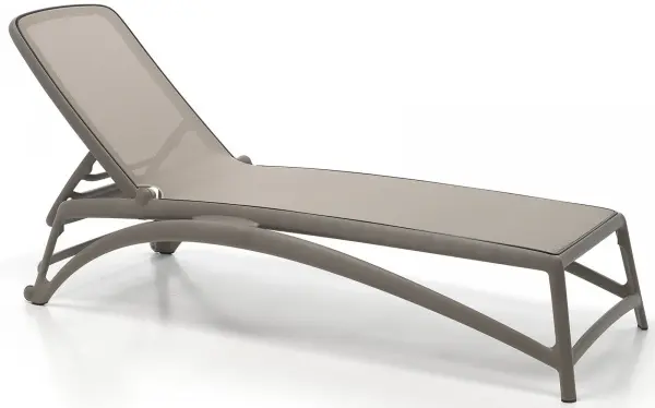 Шезлонг Nardi Atlantico, tortora/tortora 204x70x35 см