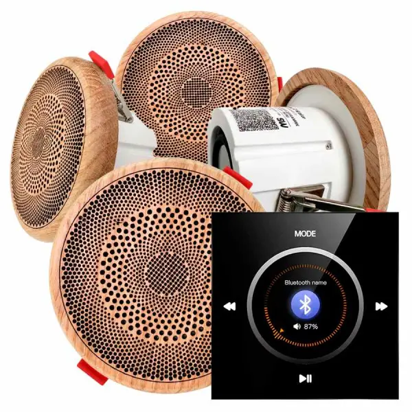 Акустическая система для сауны S&W Noise Sauna Mini-4, Black, IP-68