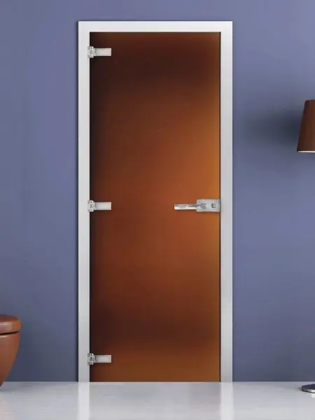 Дверь стеклянная межкомнатная MaybahGlass Premium CP04, 800х2000, бронза матовая